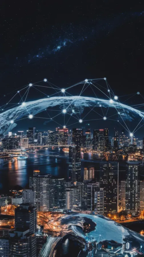 Entrepreneurship network cityscape