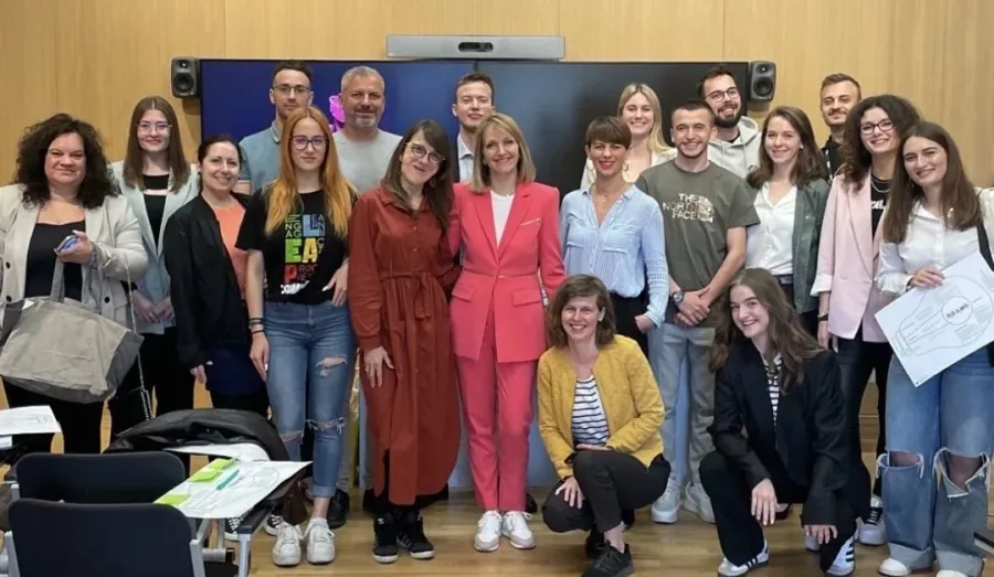 Entrepreneurs and mentors together at a local center
